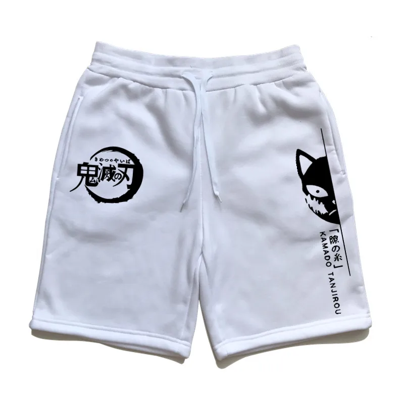 Hip Hop Streetwear Harajuku Shorts Demon Slayer Track Shorts 2021 Men Summer Jogger Shorts Summer Sweatpants Japan Style