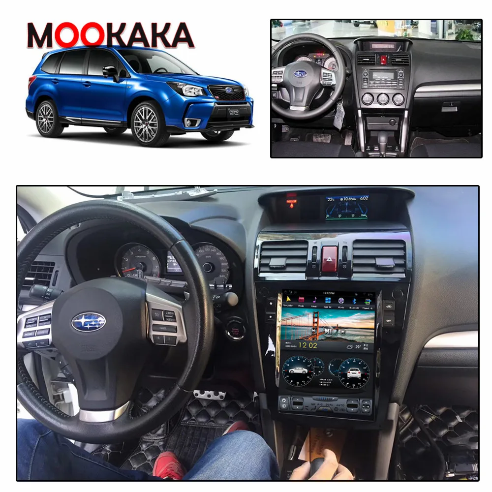 

Автомагнитола для Subaru Forester 2013-2018 с сенсорным экраном Tesla, Android 9,0, стереоприемником, Авторадио, мультимедийный плеер с GPS Навигатором, головное устройство