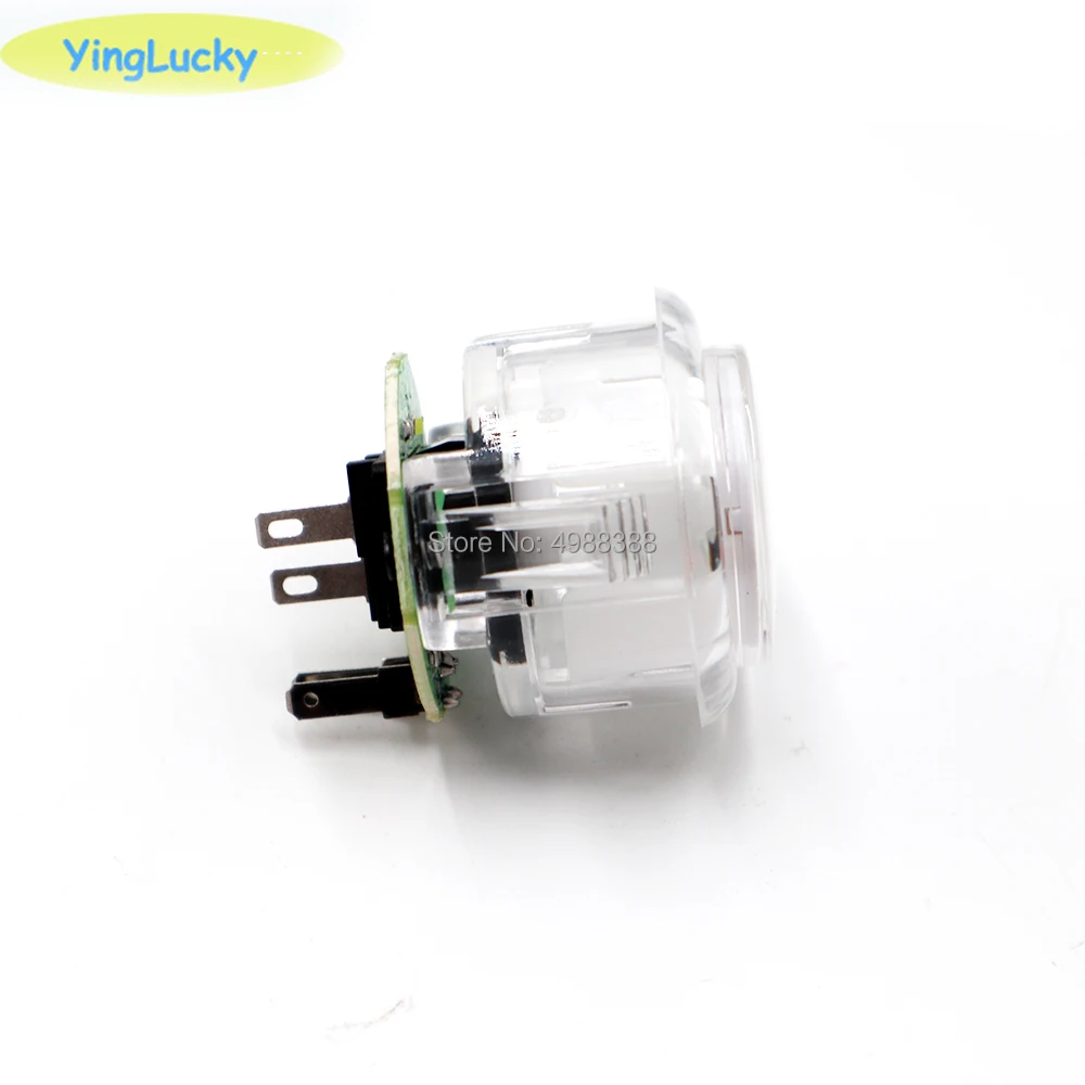 1 шт. 30 мм Sanwa светодиодная аркадная Кнопка с подсветкой, 1 и плеер, микропереключатель, плеер, хромированные Джойстики, аксессуары