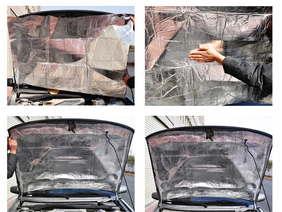 Auto Heiz blatt Schall dämmung für Autos Wärme Sound Pad Auto Motor Schallschutz Wärme schutz Pad Auto Schall dämmung – Detail 1
