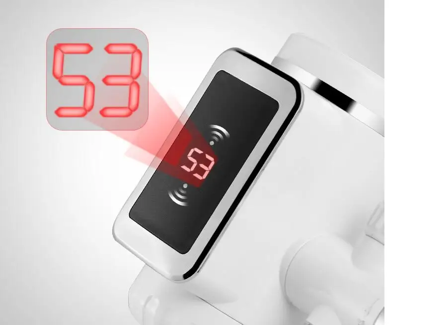 صنبور كهربائي ساخن سخان مياه المطبخ الباردة التدفئة صنبور Tankless الرقمية لحظية سخان مياه الحنفية المياه مع محول