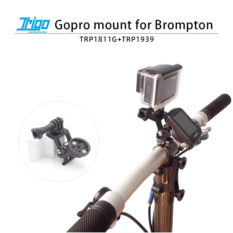 TRIGO TRP1811G Folding Bike Computer Mount Gopro Bracket For Brompton Modified Accessories