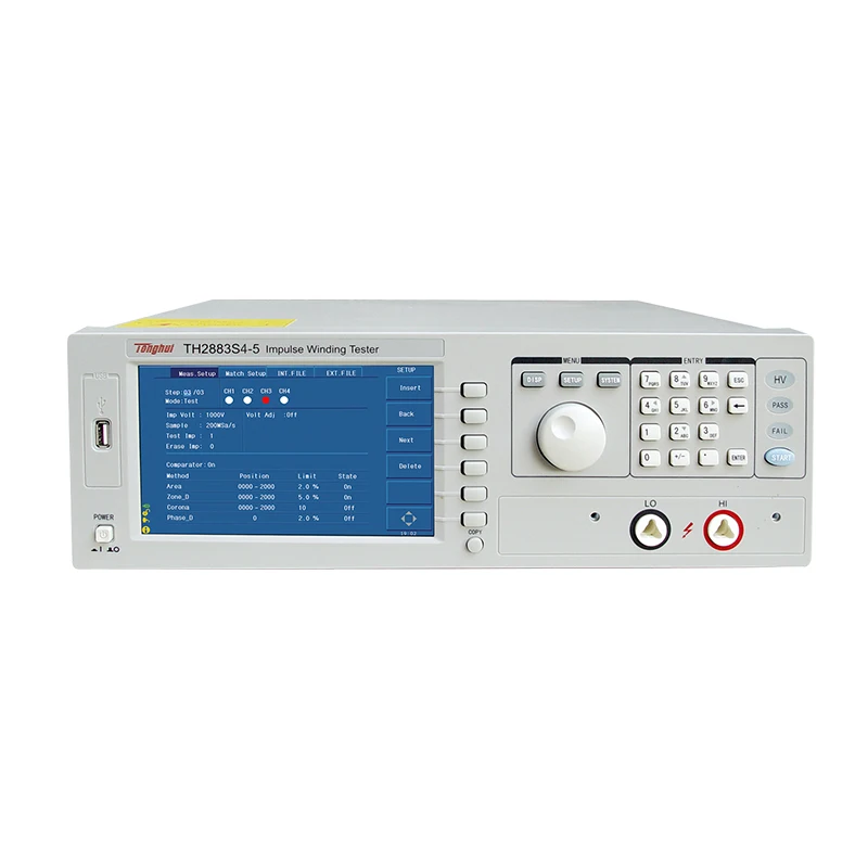 Saída da tensão do impulso do verificador TH2883S4-5-100 v do enrolamento do impulso de 5000 com 4 canais