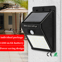 1pcs Solar lamp wall lamp LED body induction lamp garden wall lamp garden outdoor waterproof wall lighting street lamp