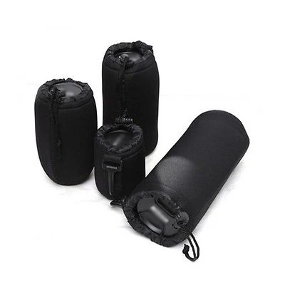 Funda protectora de neopreno para lente de cámara DSLR, bolsa suave para Canon, Nikon, Sony S, M, L, XL