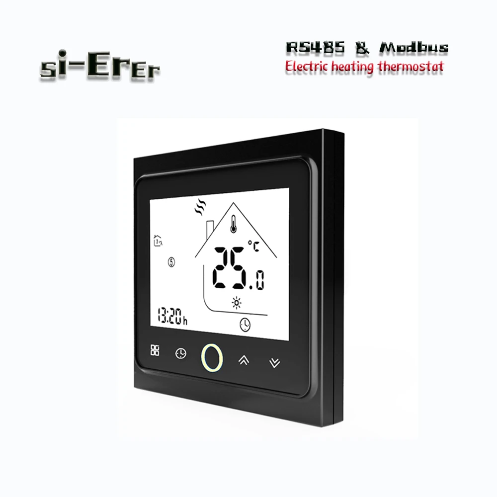 RS485&MODBUS electric floor heating temperature controller,16A 24VAC 95-240VAC