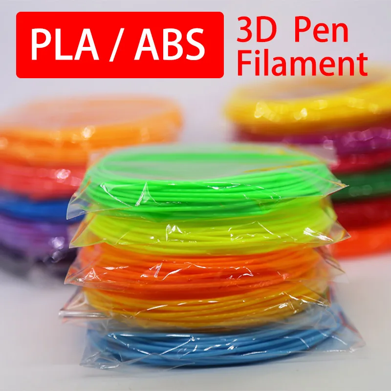 3d printing pen abs 1.75mm pla filament 200m 20color perfect 3d pens 3d pen plastic Environmental safety plastic Birthday gift