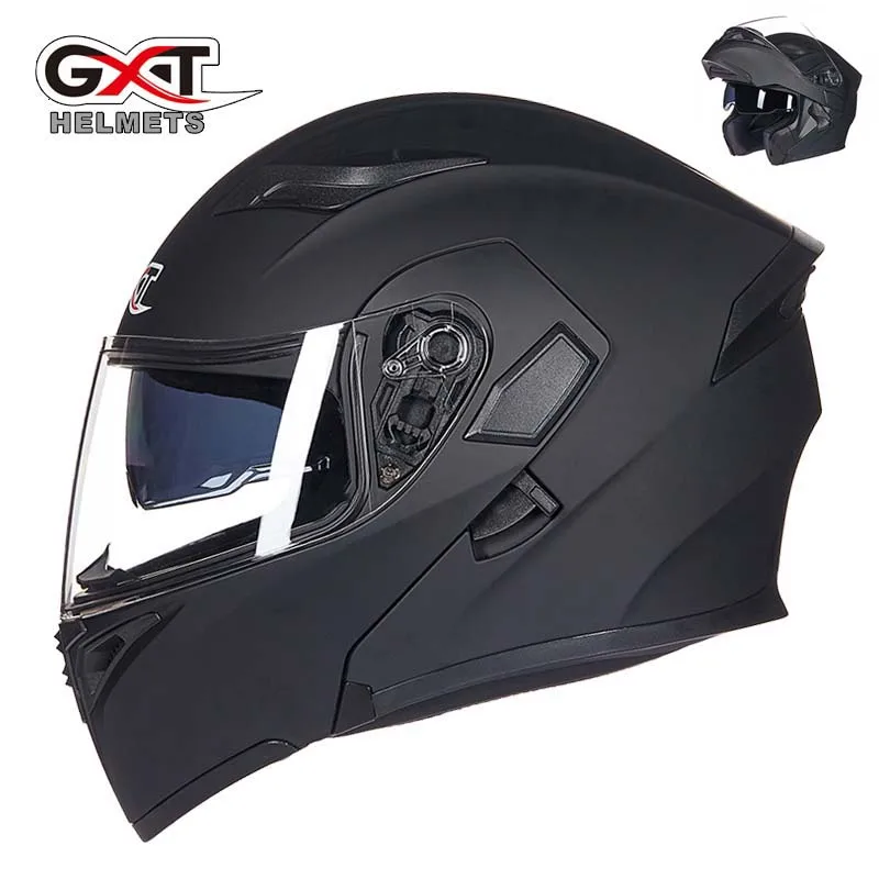 Adult Electric Motorcycle Helmet Flip up GXT Double Lens Moto Biker Electric Scooter Accessories Motocross Helmets