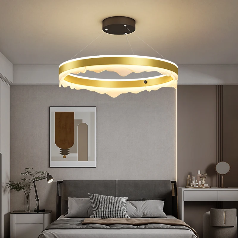 

Modern Luxury Living Room Pendant Lights Dining Room Bedroom Atmosphere Creative Round Chandelier Home Deco Study Bedroom Lamp