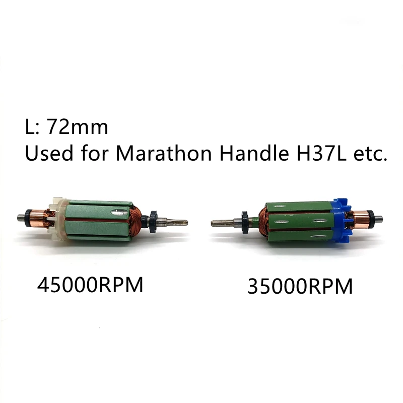 6 Type 35K 45K Strong 210 204 90 102L 105L Drill Pen & Marathon Handpiece Motor Rotor Electric Manicure Nail Drill Accessories