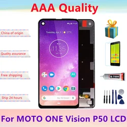 Test For Motorola One Vision LCD moto P50 XT1970 LCD Display Touch Screen Digitizer Assembly Replacement One Action XT2013