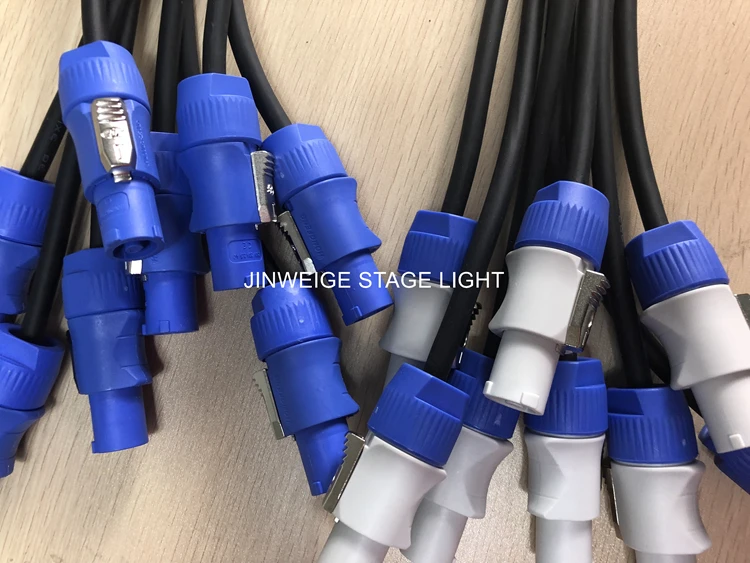 Câble d'extension Pro Dj Stage Light, connecteur de verrouillage, entrée et sortie Powercon, 1-10m