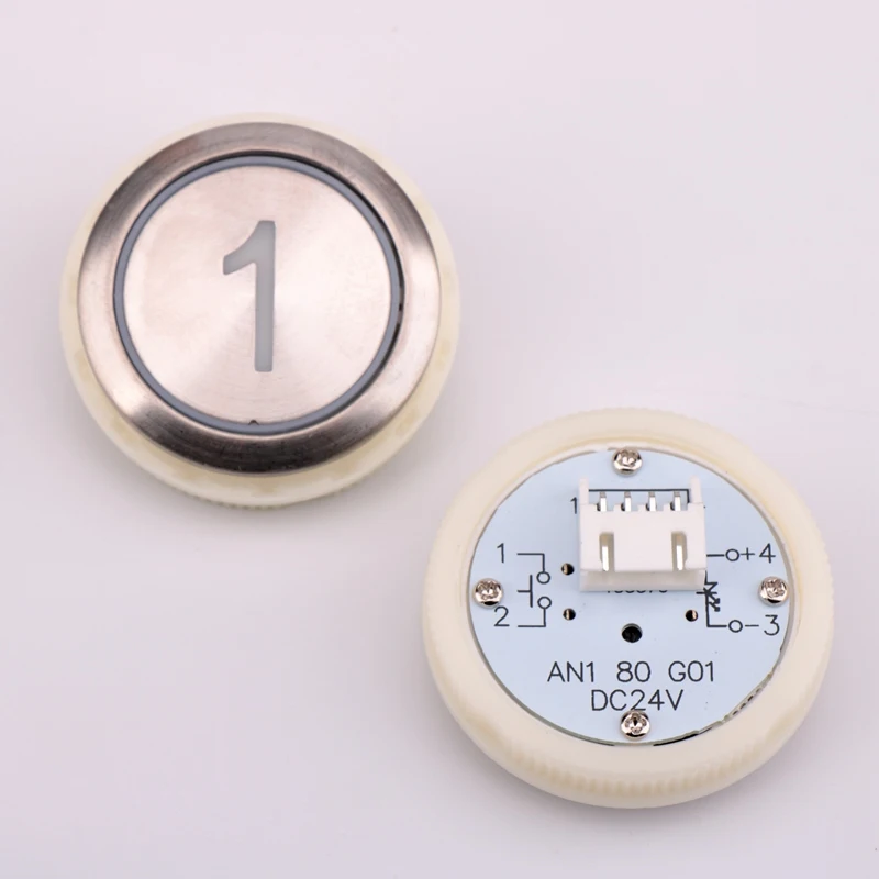 

5pcs Elevator Button Elevator Button Conley Stainless Steel AN180 G01 MTD172 AN181 Tyson