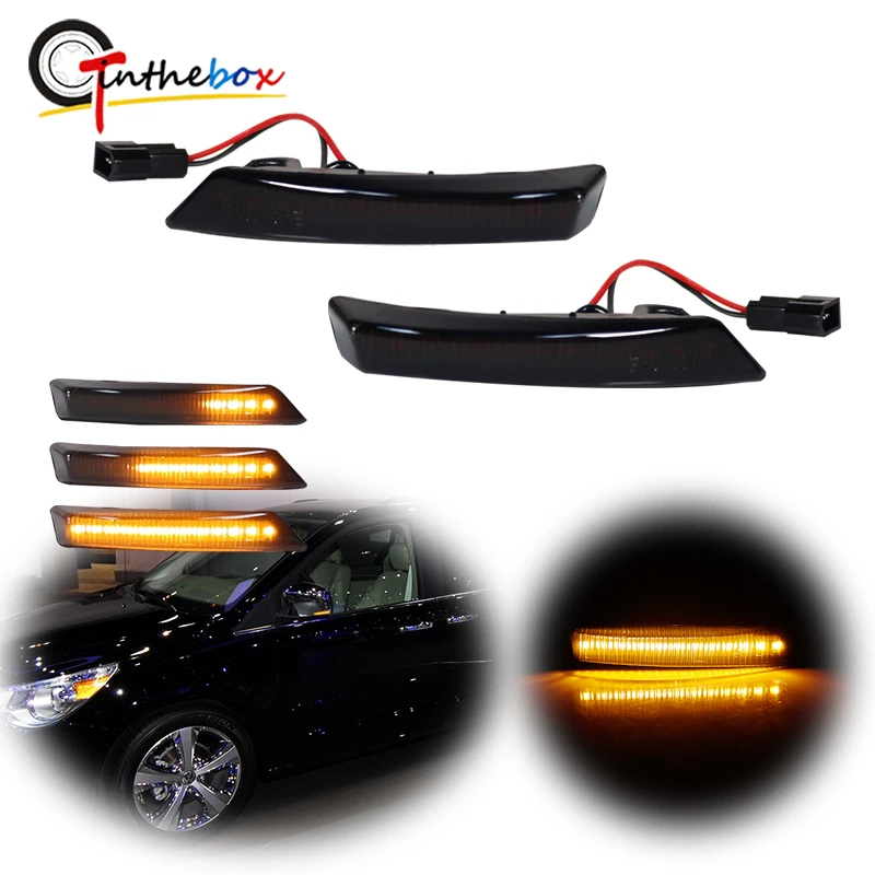 Canbus Amber Dynamic Sequential LED Front Side Mirror Blinker Signal Lights For Chrysler Town & Country, For Dodge Grand Caravan