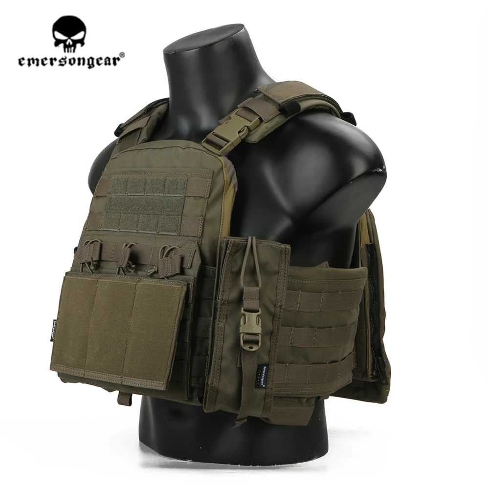 Emersongear เสื้อกั๊กยุทธวิธี CPC Carrier Heavy Duty ป้องกันเกียร์ MOLLE การล่าสัตว์ Airsoft เกราะยิงไนลอน