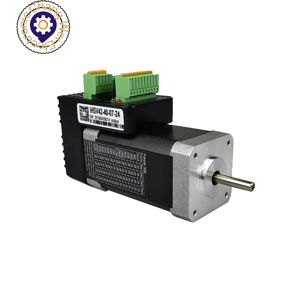 

IHSV42-40-07-24Drive Control Integrated Servo Motor 42 Integrated DC Servo Motor Nema17 78W 0.185NM 1000 Line Encoder 20-36VDC