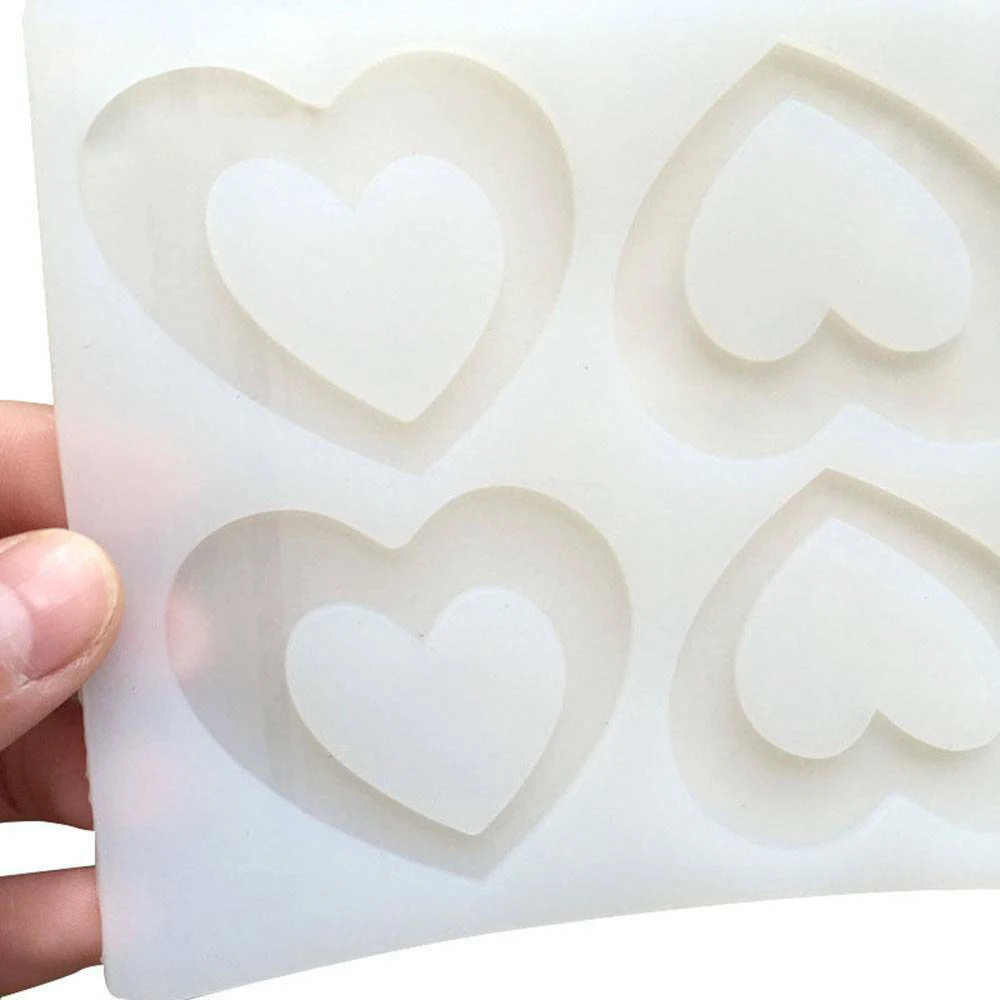 8 Love Shape Silicone Mold Fondant Chocolate Gumpaste Mold Kitchen Dessert Baking Cake Decoration Gadgets Aroma Gypsum Mold