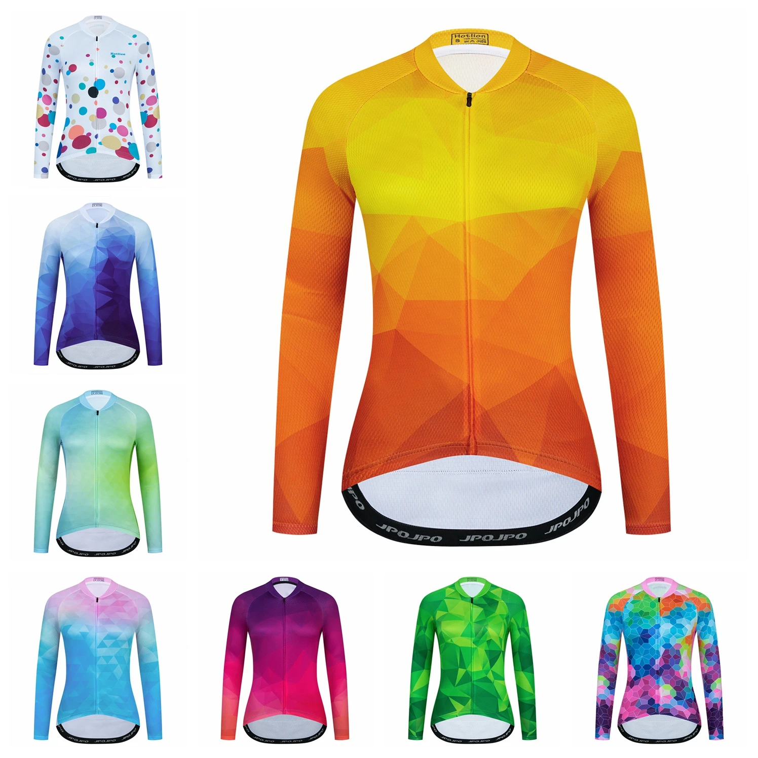 2022 Cycling Jersey Women Bike Mountain Road MTB Top Long Sleeve Bicycle Shirt Female Lady Clothing Uniform Spring Autumn Orange