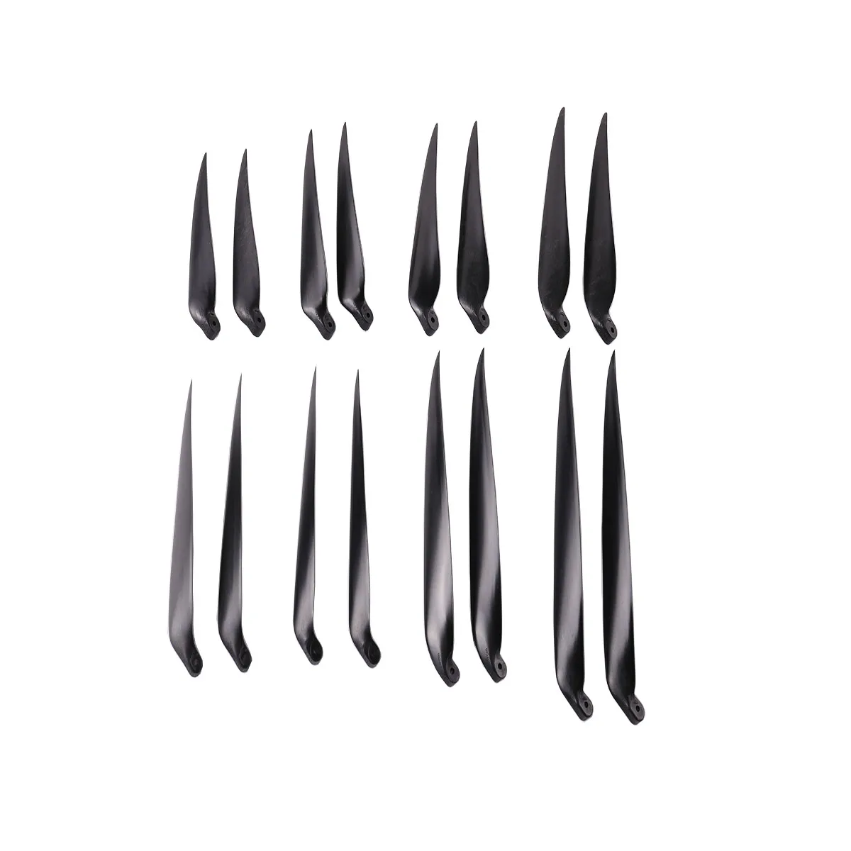 CZ 전기 모델 글라이더 플라잉 접이식 패들, RC 비행기 부품용 블랙 접이식 프로펠러, 고정 날개, 직경 7-11-16 인치