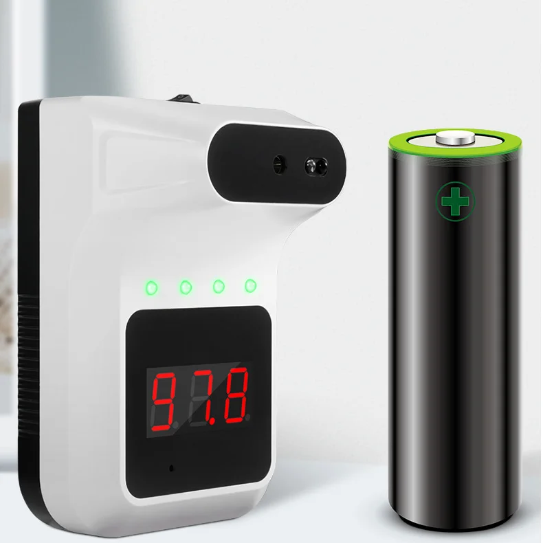 Pistola de medición de temperatura de la frente sin contacto, pistola de temperatura montada en la pared, transmisión de voz inteligente, termómetro infrarrojo Bluetooth