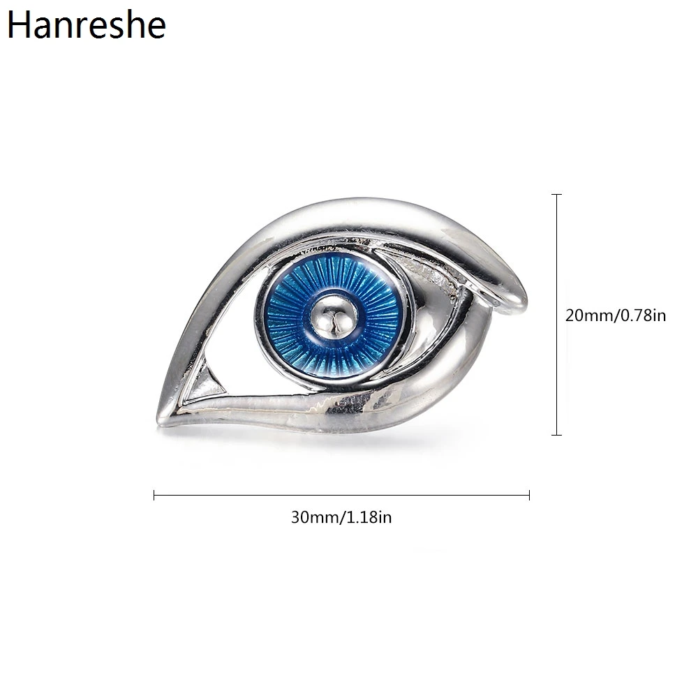 Hanreshe Eye Model Enamel Brooch Pin Silver Color Zinc Alloy Metal Lapel Medical Jewelry Accessories Best Gift For Doctors Nurse