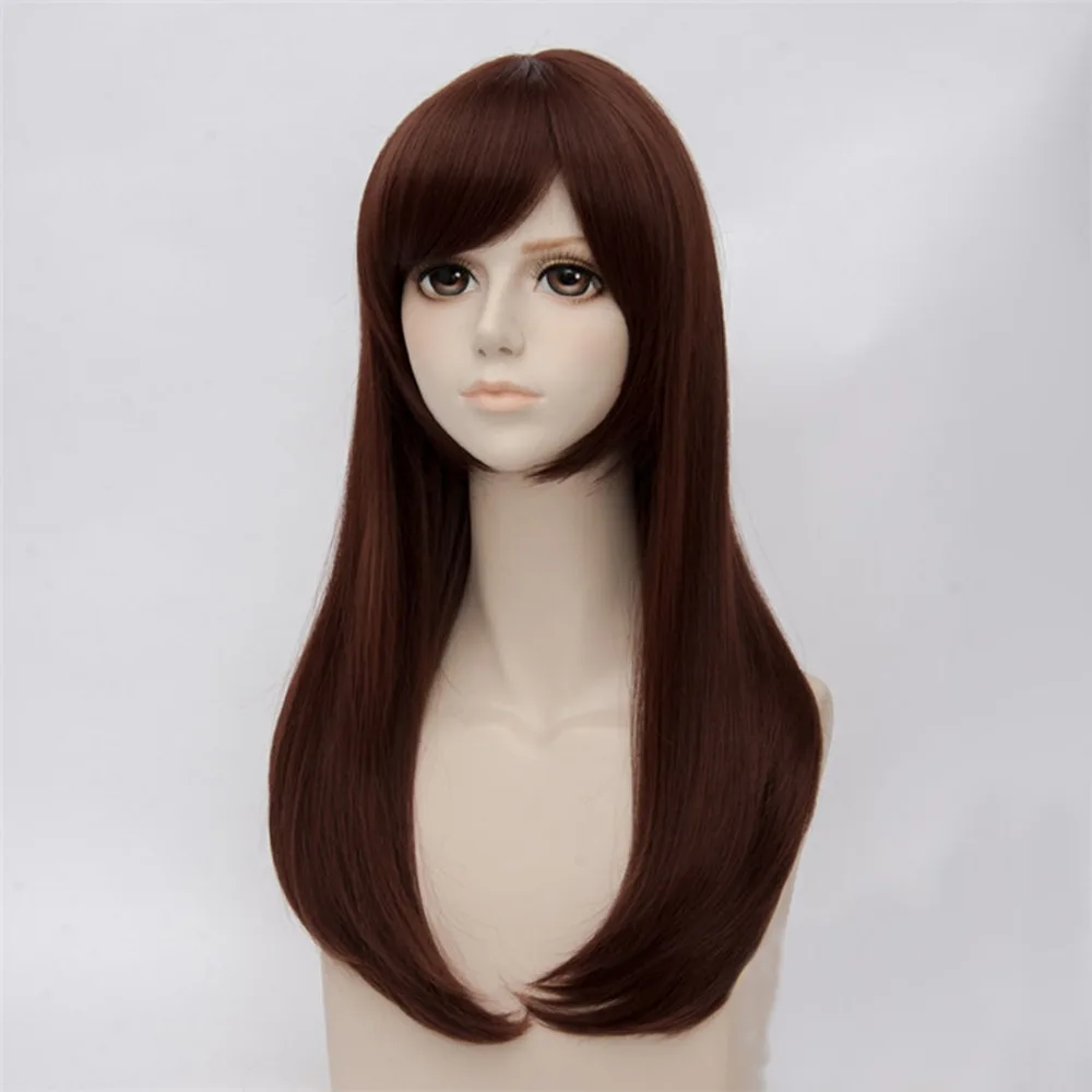 Ms. 65cm wig game VEVEFHAUNG OW DVA D. VA Copslay costume brown Hana DVA song wig role play