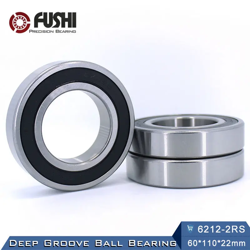 6212RS Bearing ABEC-3 1PC 60x110x22 mm Deep Groove 6212-2RS Ball Bearings 6212RZ 180212 RZ RS 6212 2RS EMQ Quality