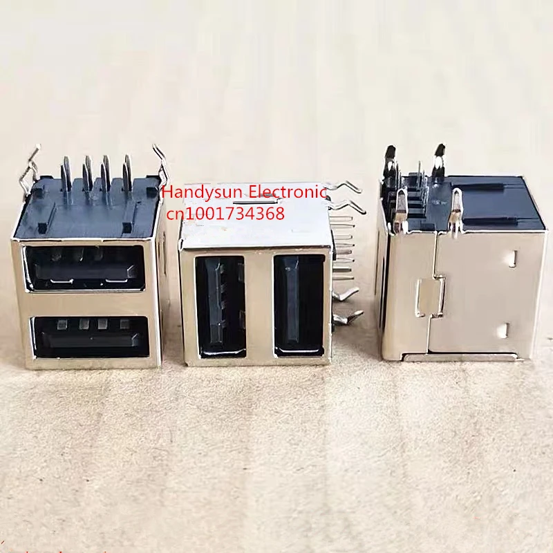 USB مقعد الإناث ، شاملة للجميع 90 درجة مقبس USB ، USB ذات الطابقين لواجهة نقل البيانات لوحة أم للكمبيوتر