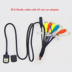 4G Sim Card Slot Cable Adapter for Car Radio Android Multimedia GPS Navigtion Unit