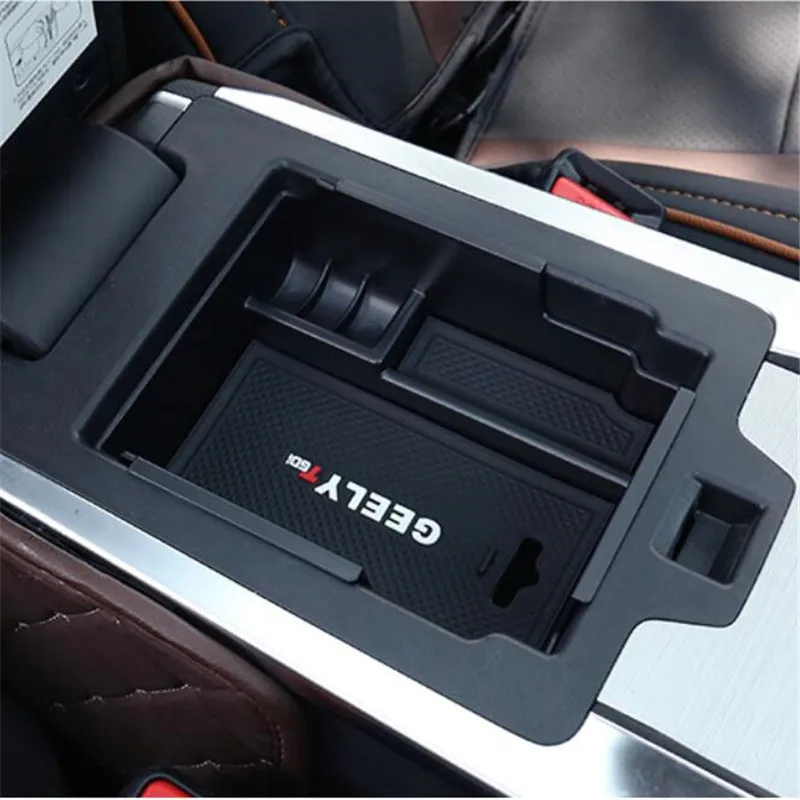 For Geely Atlas Boyue Emgrand NL-3 Proton X70 Console Armrest Central Storage Box Container Glove Organizer Case Car Styling