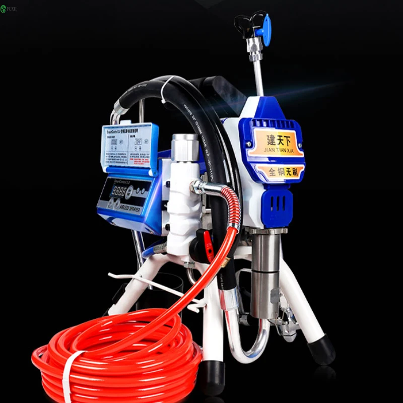 Copper brushless electronic pressure regulating airless spraying machine latex paint steel structure color steel tile paint high