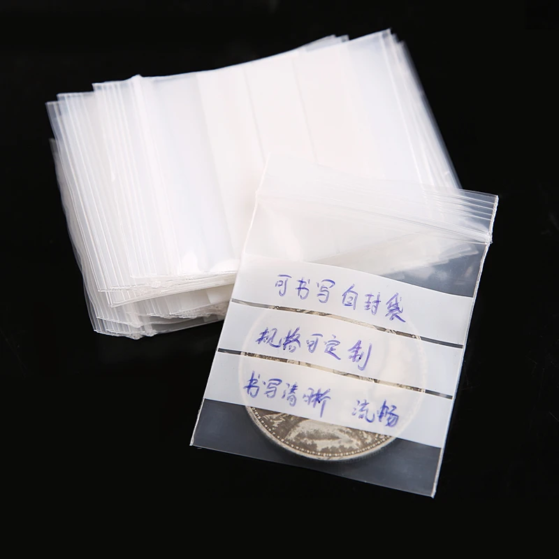 StoBag 16wire Transparent Zipper Plastic Bags Can Written Bag Antiques Souvenirs Package Supplies Screws Vacuum Poly Clear Bags