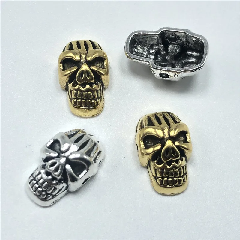 10pcs Skull mask Perforated Connector for Jewelry Making DIY Handmade Bracelet Necklace Accessories Wholesale