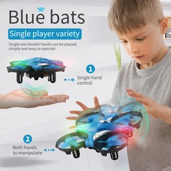 JJRC H102 Mini UFO Drone Helicopter Hand Headless Mode Sensing Infrared Aircraft 360 Rotating with Light Toys for Children Kids