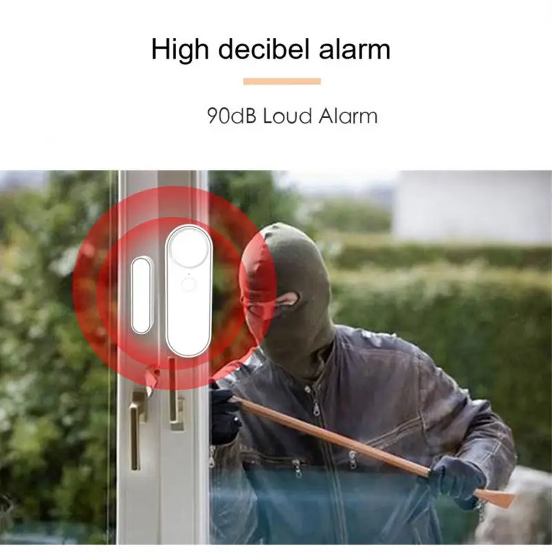 جديد Tuya مستشعر الباب الذكي 90DB إنذار بصوت عال واي فاي كاشف باب النافذة المنزل الذكي إنذار العمل مع أليكسا جوجل الحياة الذكية