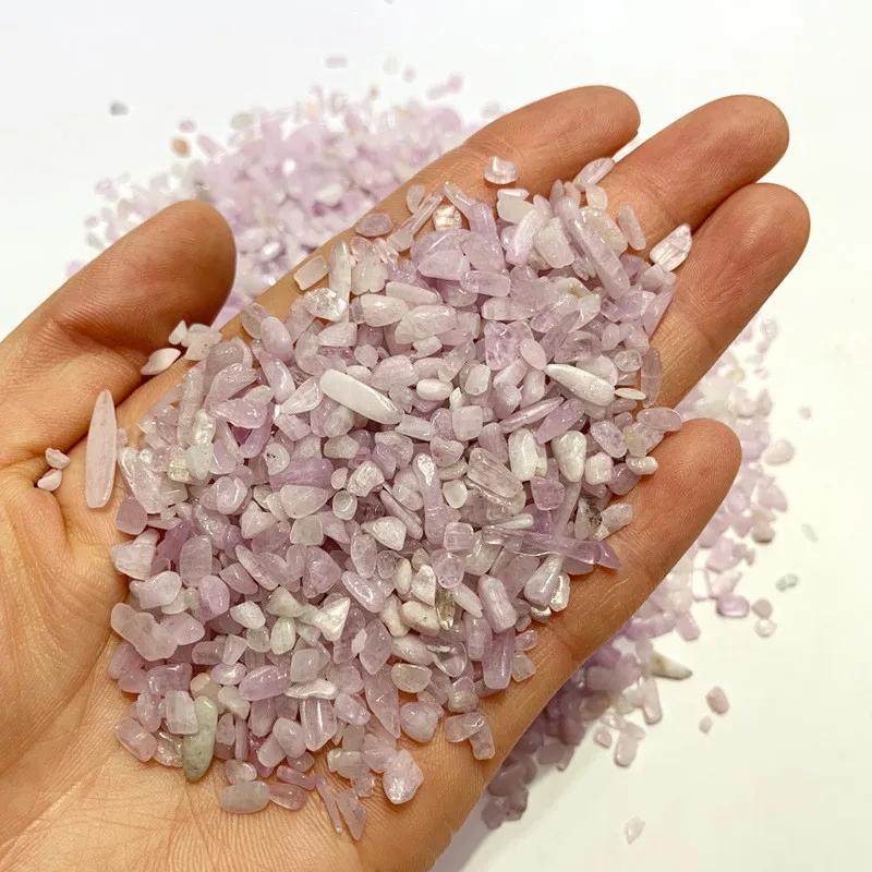 100G Natuurlijke Roze Beryl Grind Morganite Rock Crystal Quartz Minerale Specimen Aquarium Tuin Decoratie Fengshui Energie Steen
