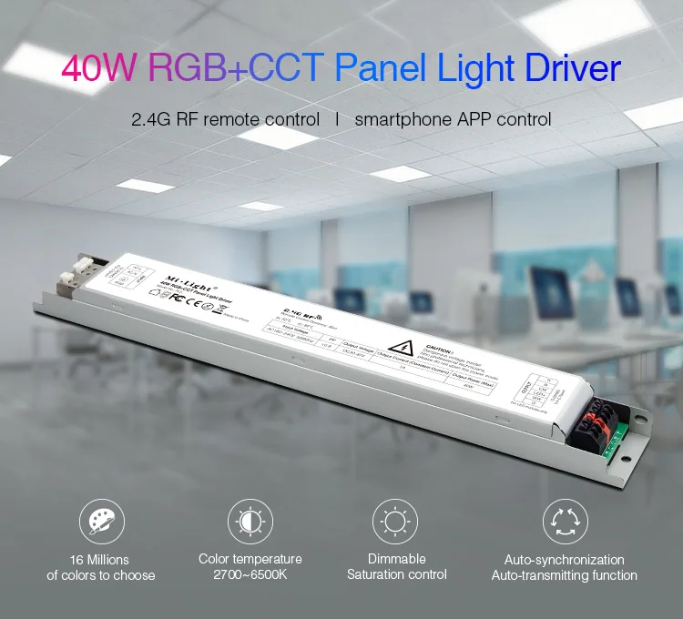 

MiBOXER PL2 40W Color Temperature Panel Light Driver Transformer PL5 40W RGB+CCT led Panel Light Driver power AC180-240V