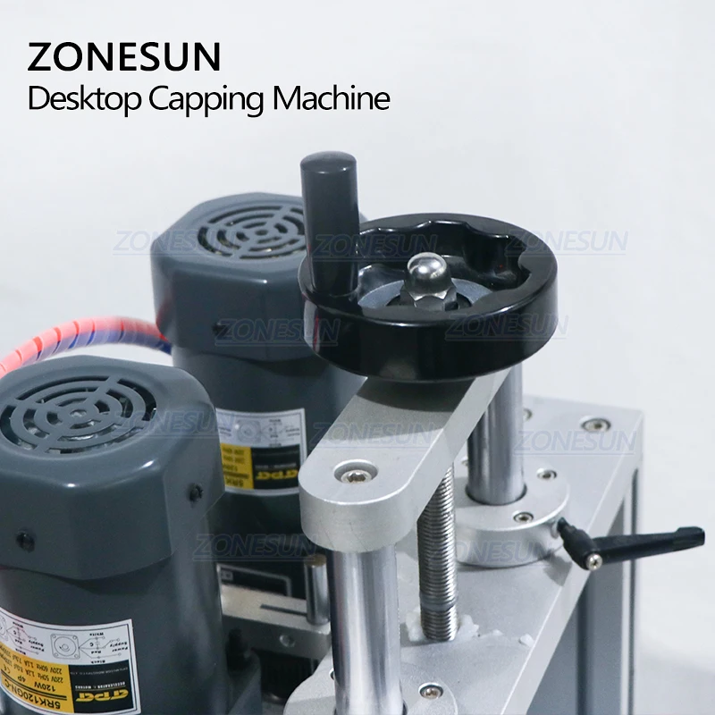 ZONESUN Automatic Desktop Liquid Soap Shampoo Plastic Glass Bottle Duckbill Screw Cover Capping Commercial Packing Machine