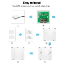 RF Remote Control 433MHz with Glass Panel #6