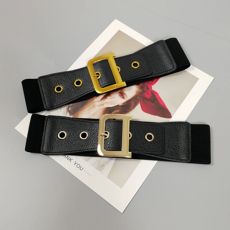 Wide Elastic Corset Belts For Women High Quality Luxury Big Stretch Cummerbunds Female Waist Dress Sweater Waistband Easy