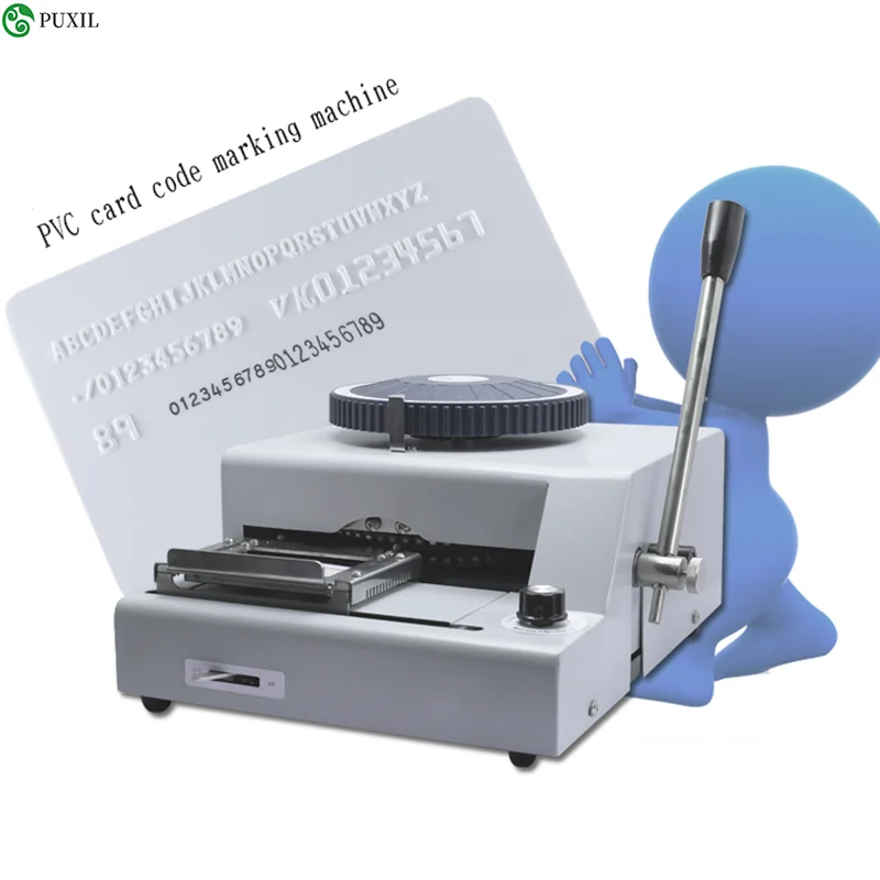 Convex code printer pressure code machine code machine VIP membership card typewriter PVC manual embossing machine