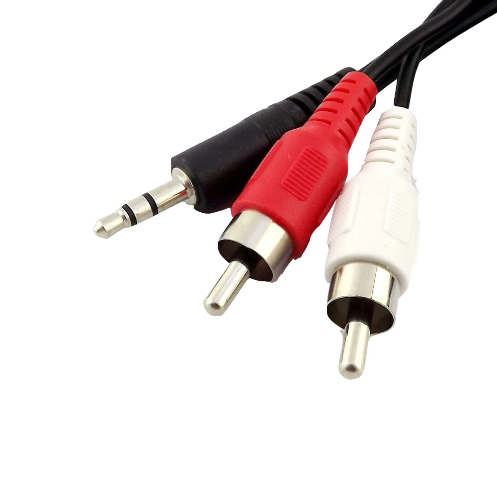 Adaptador de Audio y vídeo para auriculares, macho conector de Cable de 3,5 m/3m/5m, 1,5mm, 1 unidad