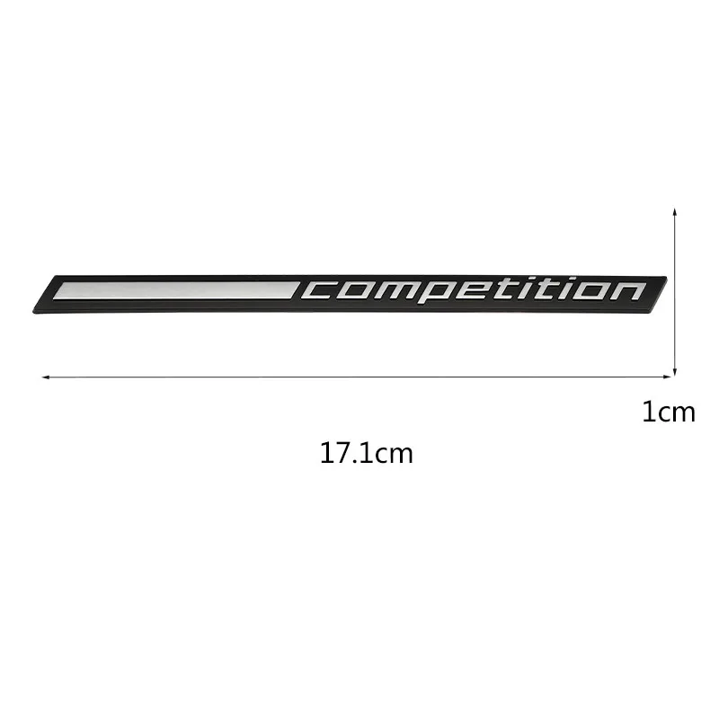 COMPETITION Car Logo Sticker Emblem Badge Trunk Decal for BMW Thunder Edition M1 M2 M3 M4 M5 M6 M7 M8 M X3 X4 X5 X6 Z4 Audi TTS