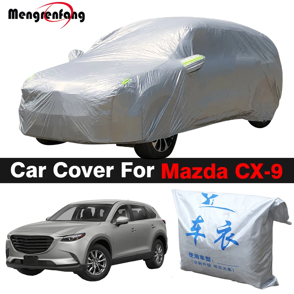 Car Cover SUV Outdoor Anti-UV Sun Shade Rain Snow Protection Cover Dustproof For Mazda CX-9 CX9