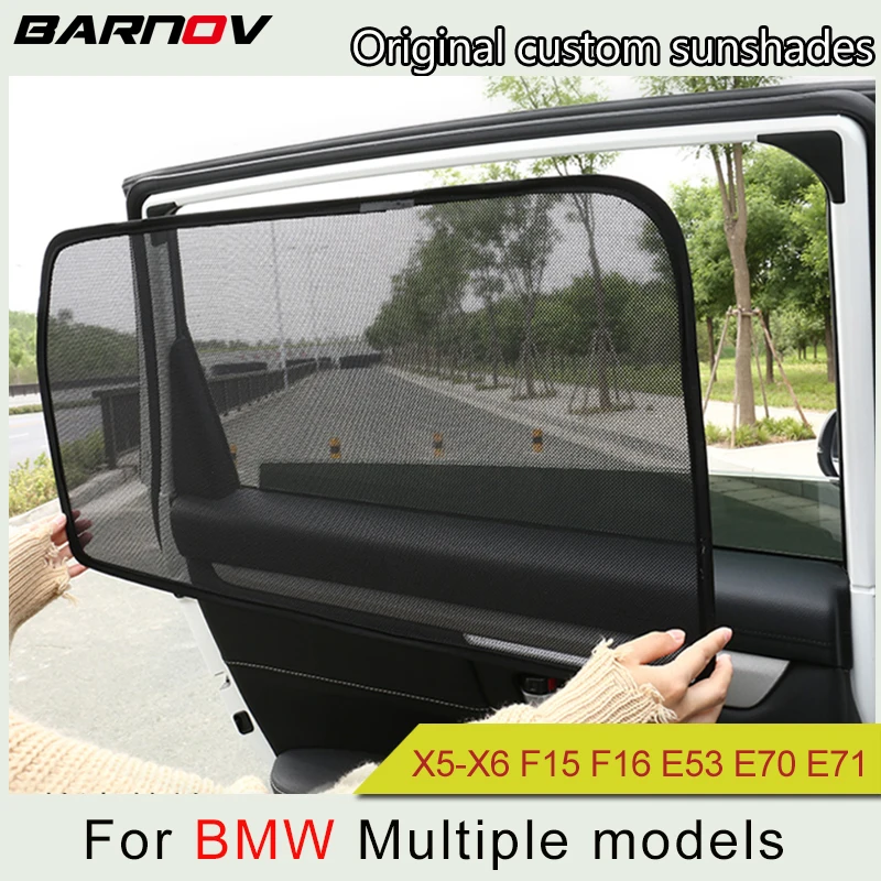 

Car Special Magnetic Curtain Window SunShades Mesh Shade Blind Original Custom For BMW X5-X6 F15 F16 E53 E70 E71 F01