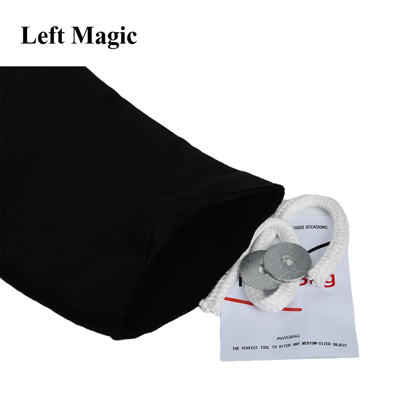 Black Invisibag Magic Tricks Object Appear Vanish From Magic Bag Magic Props Magiciain Stage Illusions Gimmick Comedy