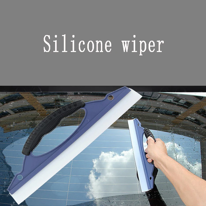 1pc Auto Car Wiper Board Silicone Cars Window Glass Scraper Wash Clean Windshield Wiper Squeegee Drying Blade Shaving Board