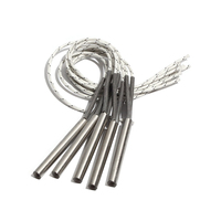 5PCS 10mm 140~160mm 316SUS 110V/220V/380V Cylindrical Single-End Heater 570W/590W/600W/630W/650W Electric Heating Tube