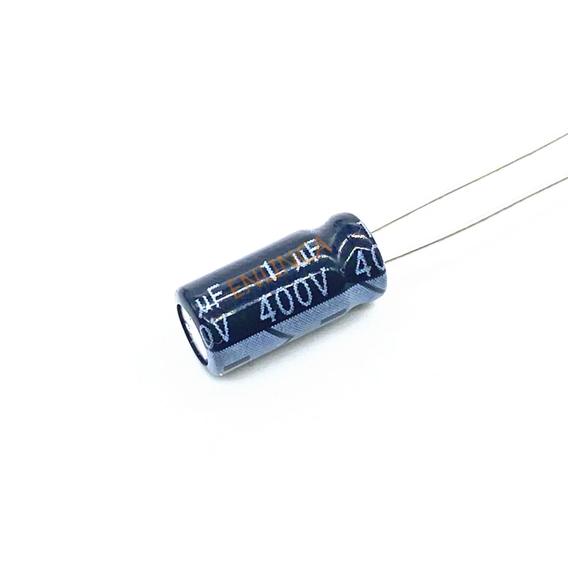 50PCS Higt quality 400V1UF 6*12mm 1UF 400V 6*12 Electrolytic capacitor