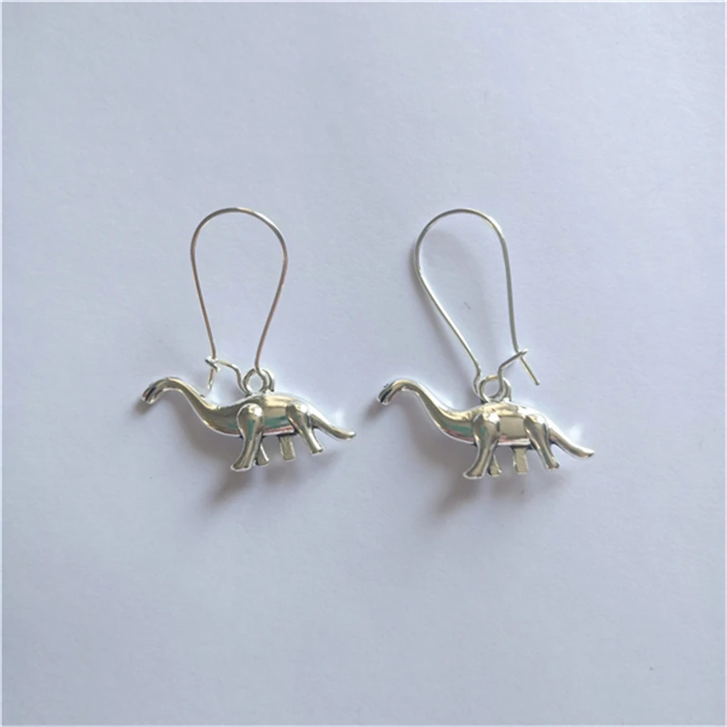 Dinosaur Brontosaurus Earrings, Cute Dinosaur Gift, Fashion Punk Jewelry, Cute Cartoon Dinosaur Earrings